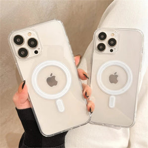 Magsafe Transparent Bumper Case For iPhone