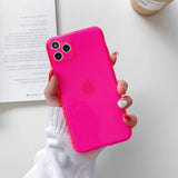 Neon Fluorescent Color Phone Cases For iphone - B@zzar Store