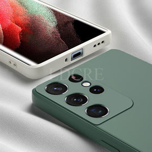 Colored Liquid Silicone Case For Samsung - B@zzar Store